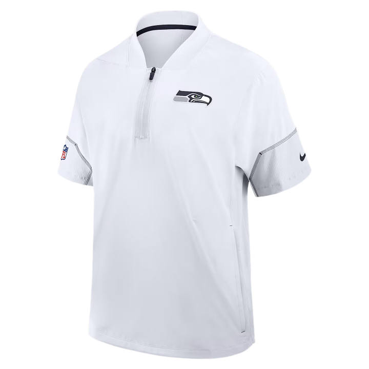 Nike Nike Jackets Men's White/Collegiate Marine Blue Baseball Collar Moderate Straight Fit