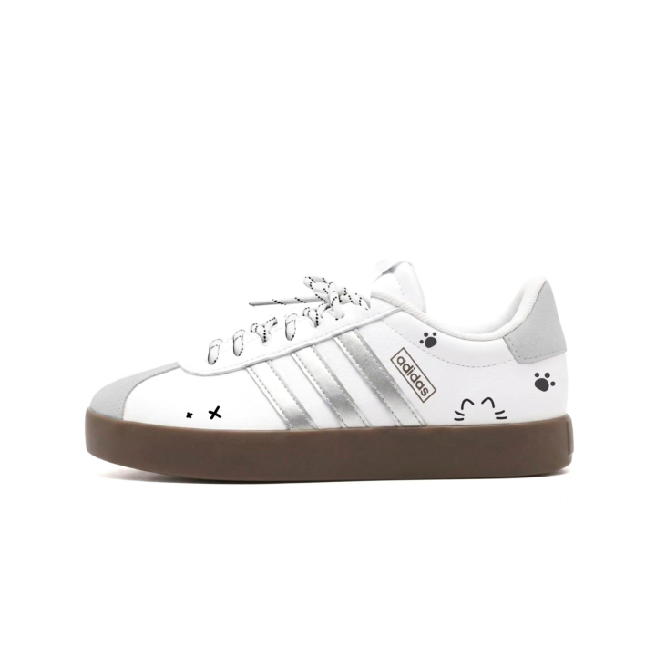 Adidas Adidas VL COURT 3.0 German Army Trainers Unisex Low Top Silver