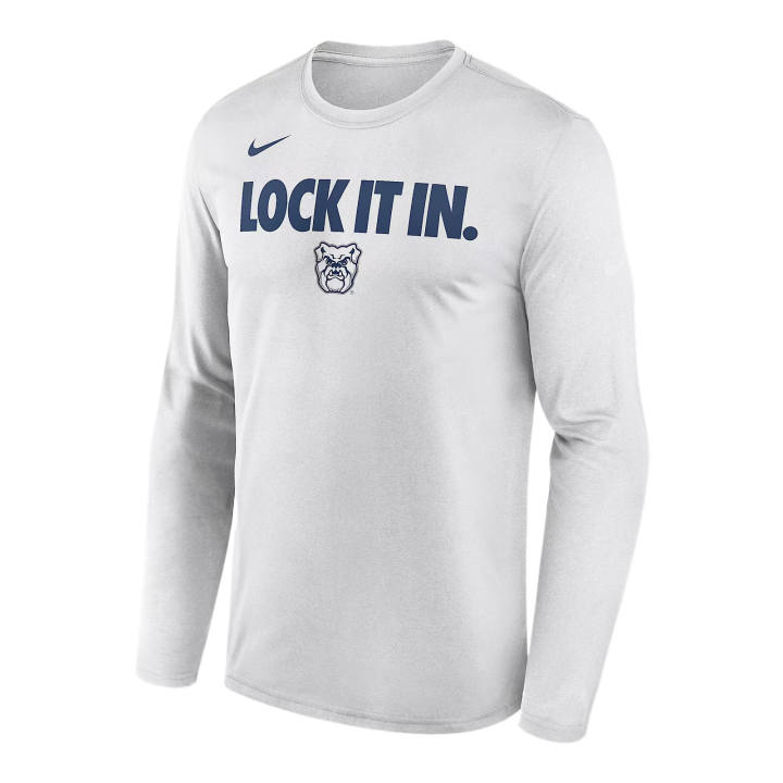 Nike Nike Dri Fit College T Shirts Men's White Crew Neck Moderate