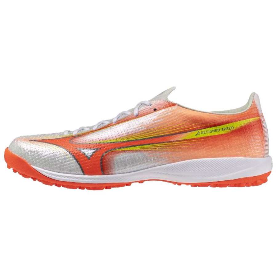 Mizuno Alpha 3 Soccer Shoes Unisex White × Orange × Yellow