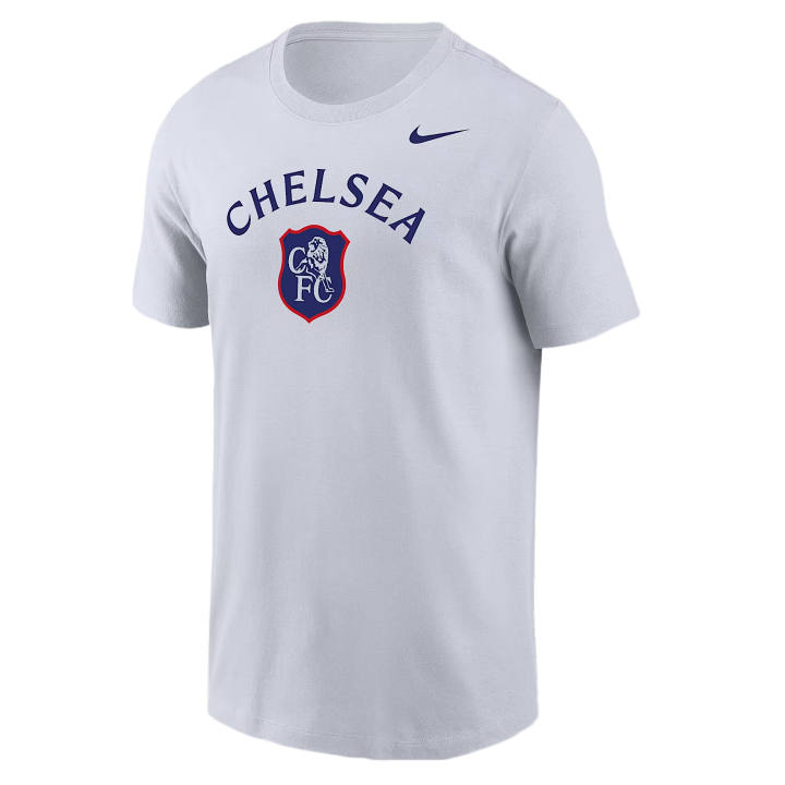 Nike Nike Chelsea FC T Shirts Men's White Crew Neck