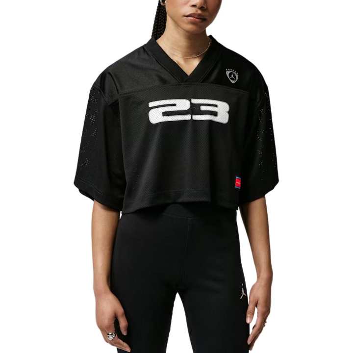 Jordan Jordan Brooklyn Knitwear Women's Black V Neck Moderate
