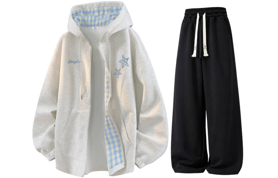 WARRIOR WARRIOR Casual Suits Unisex Hooded Non Detachable Moderate