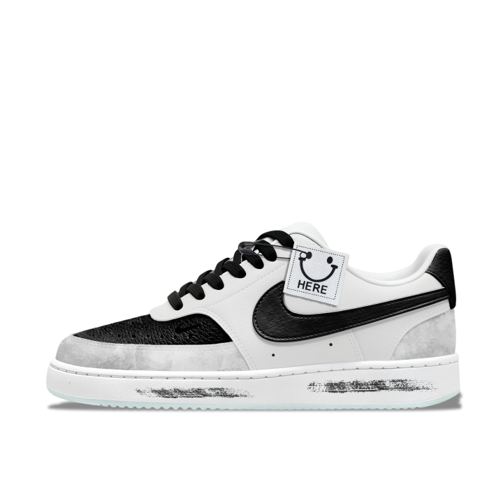 Nike Nike Court Vision Skateboard Shoes Women's Low Top Black/White