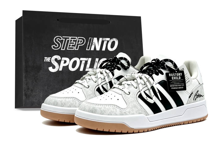 Adidas Adidas ENTRAP Skateboard Shoes Unisex Low Top Black White Gray