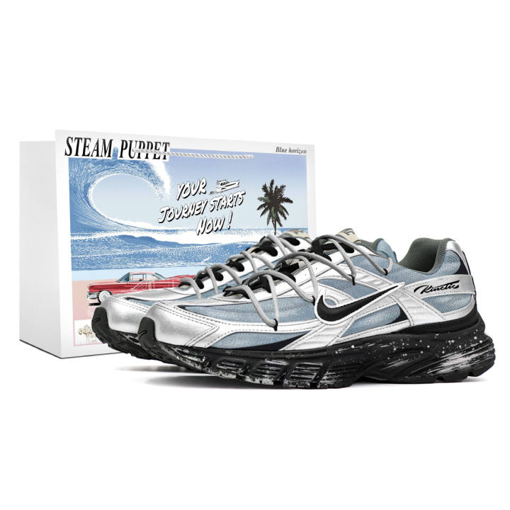 Nike Nike Initiator Casual Shoes Men's Low Top Silver/Blue