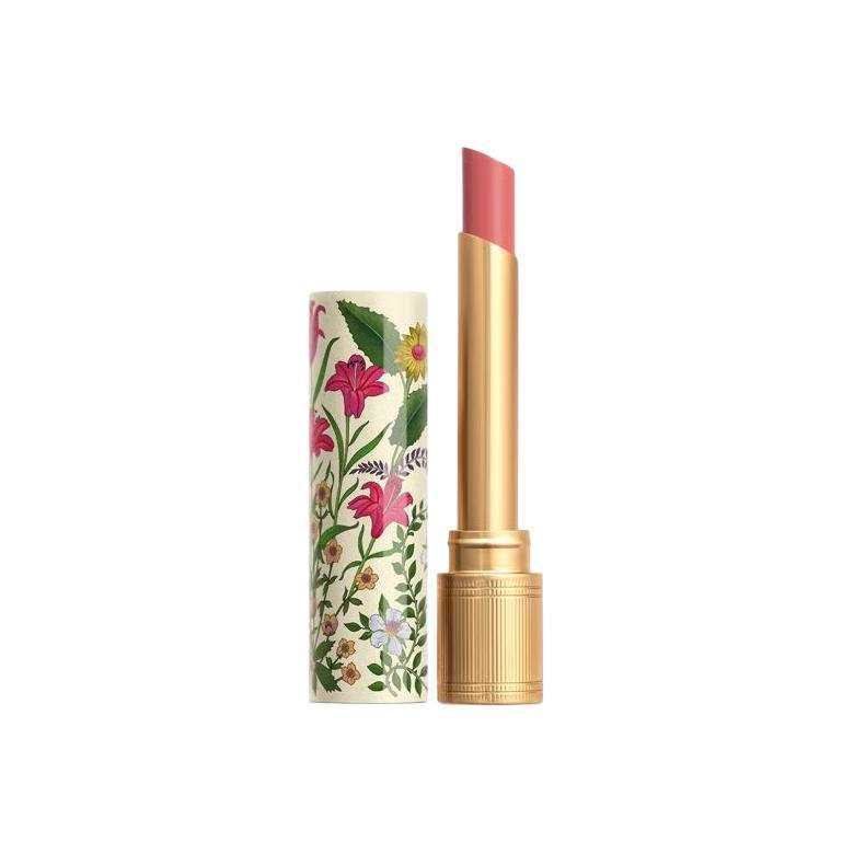 GUCCI Floral Limited, Liquid Lipstick With Radiant Glow Lipstick 208 Crystal Peach Cream Moisturizing