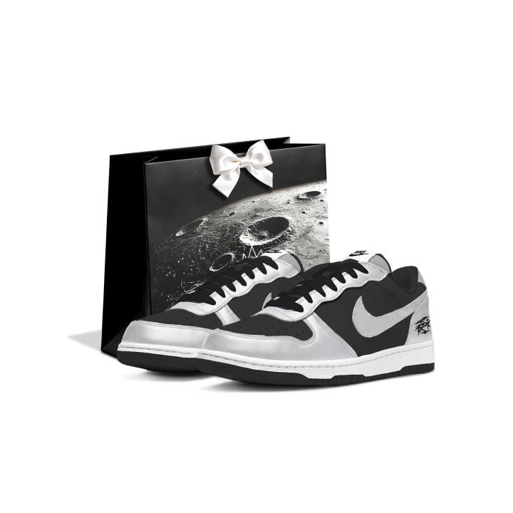 Nike Nike Big Skateboard Shoes Unisex Low Top Gray Black