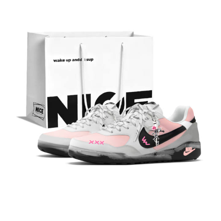 Nike Nike Terra Manta Casual Shoes Women's Low Top White Pink Black Gray