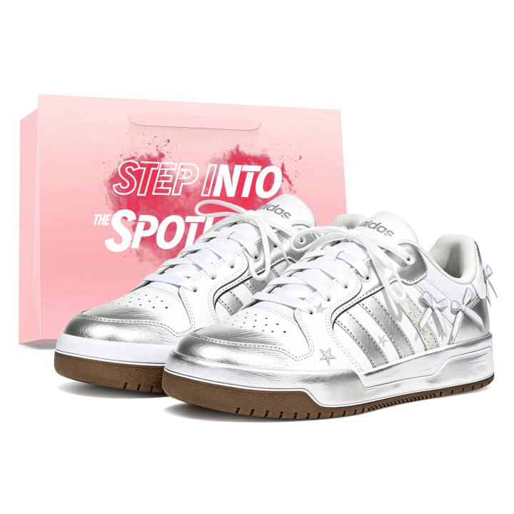 Adidas Adidas ENTRAP Skateboard Shoes Women's Low Top Silver