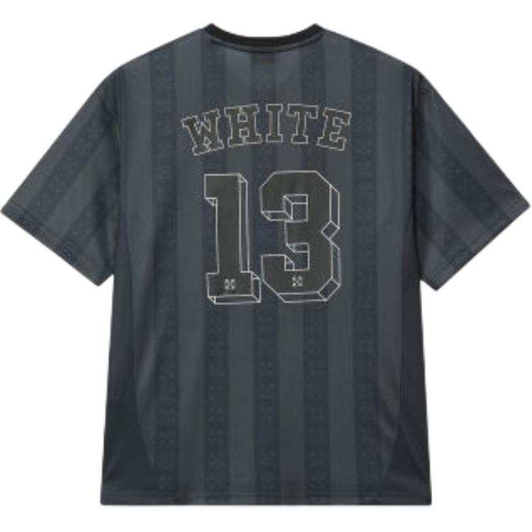 OFF-WHITE OFF WHITE Soccer Jerseys Unisex Charcoal Gray Moderate