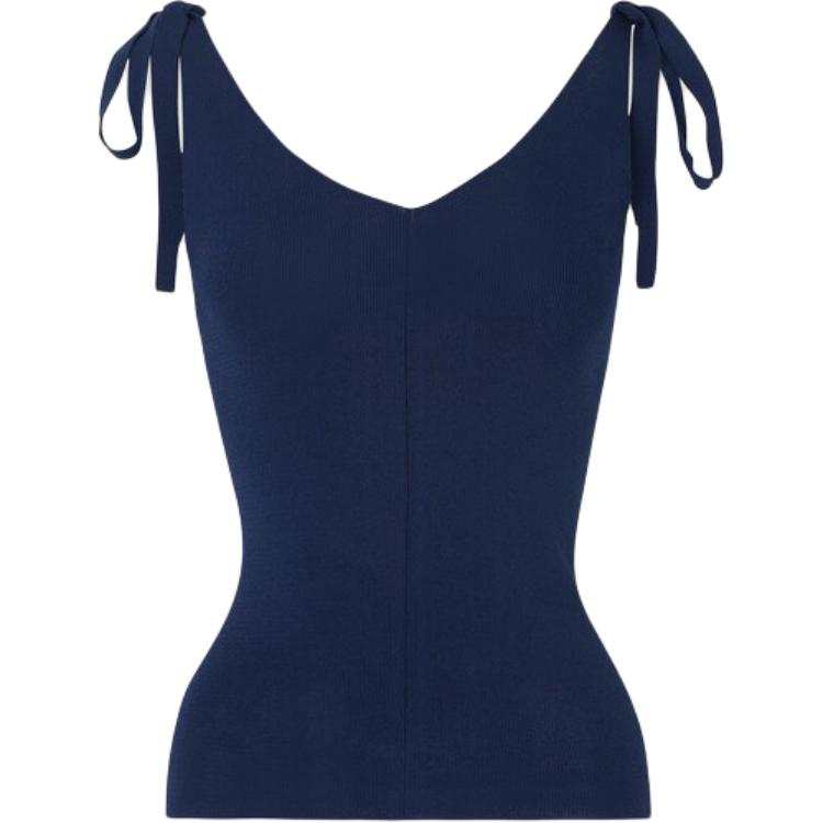 Adidas Adidas Knitwear Women's Navy V Neck Moderate Straight Fit