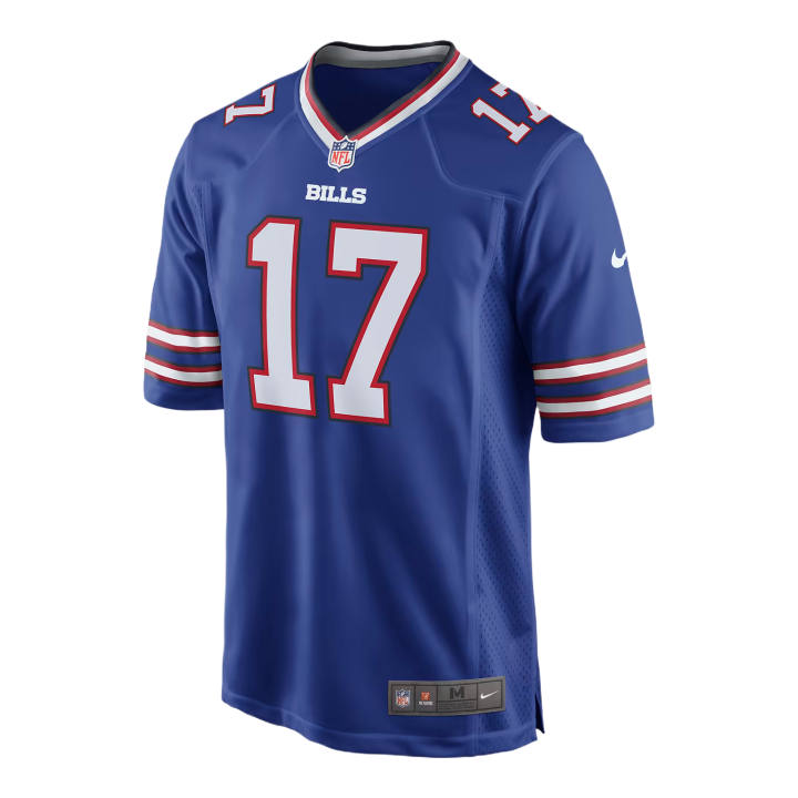 Nike Nike NFL Rugby Jerseys Men's Blue V Neck Moderate