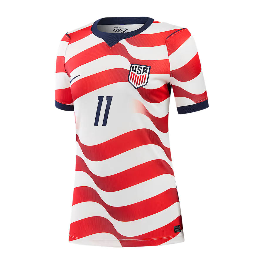 Nike Nike United States National Team Soccer Jerseys Women's White Crew Neck Moderate