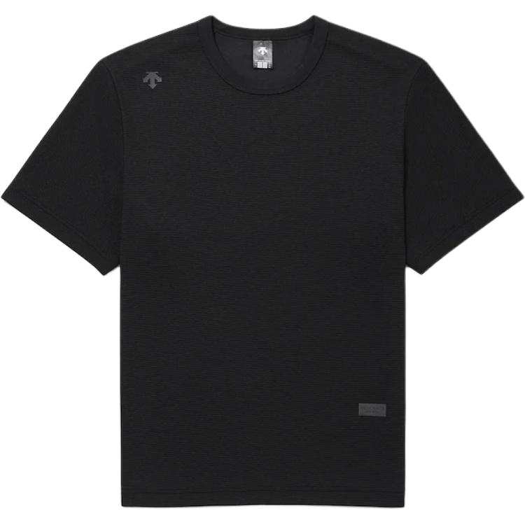 DESCENTE DESCENTE T Shirts Men's Black Crew Neck