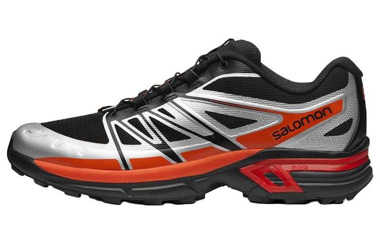 SALOMON XT Wings 2 Fabric Abrasion Resistant Low top Casual Running Shoes Unisex Black Silver
