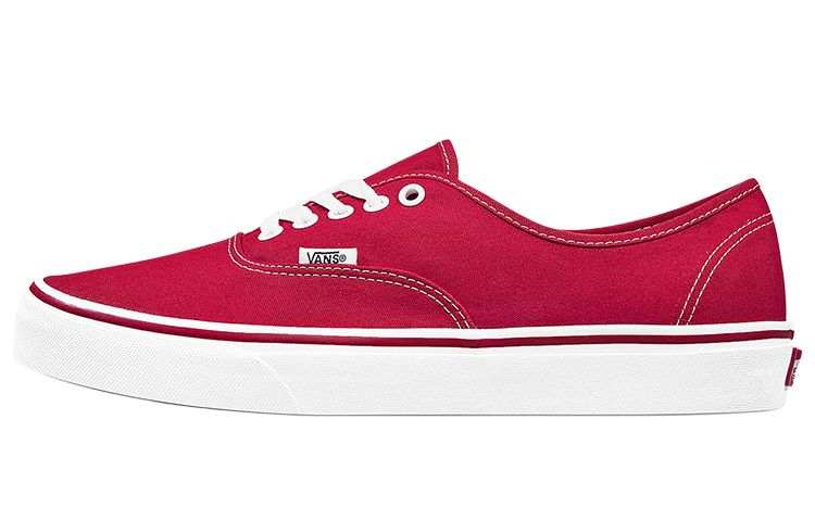 Vans Vans Authentic Classic Canvas Low top Skateboard Shoes Unisex Red