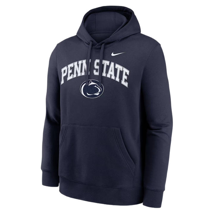Nike Nike Sweatshirts Men's Marine Blue Hooded Non Detachable Moderate