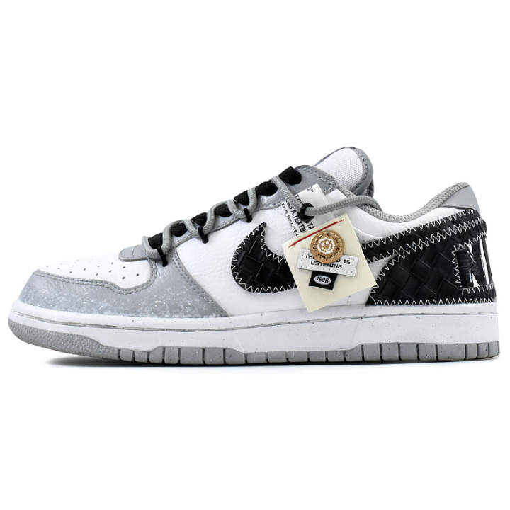 Nike Nike Big Skateboard Shoes Men's Low Top Black, White, Gray