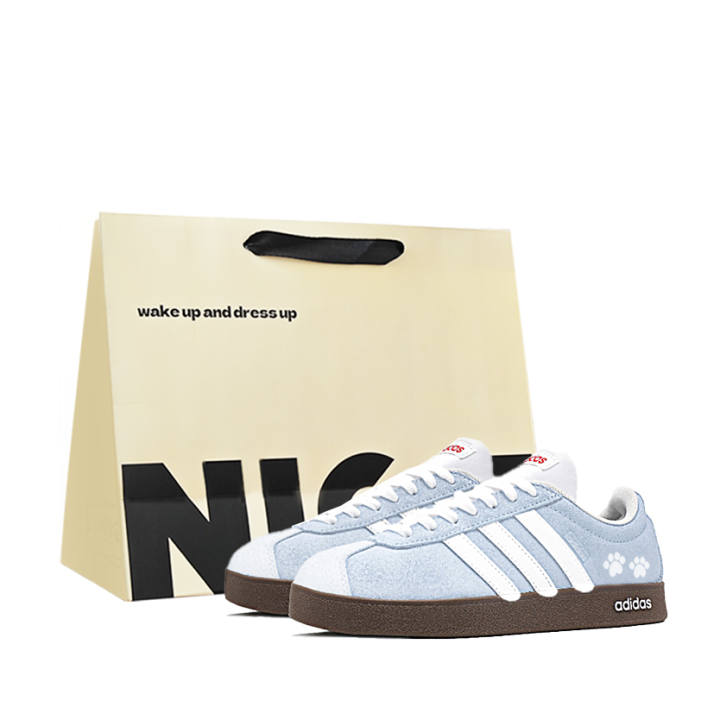 Adidas Adidas Vl Court Classic German Army Trainers Unisex Low Top Blue White