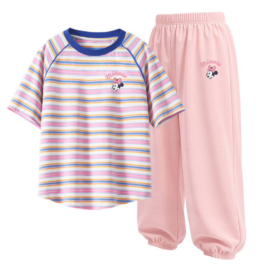 Disney Kids Casual Sportswear Crew Neck Thin Stretch Breathable