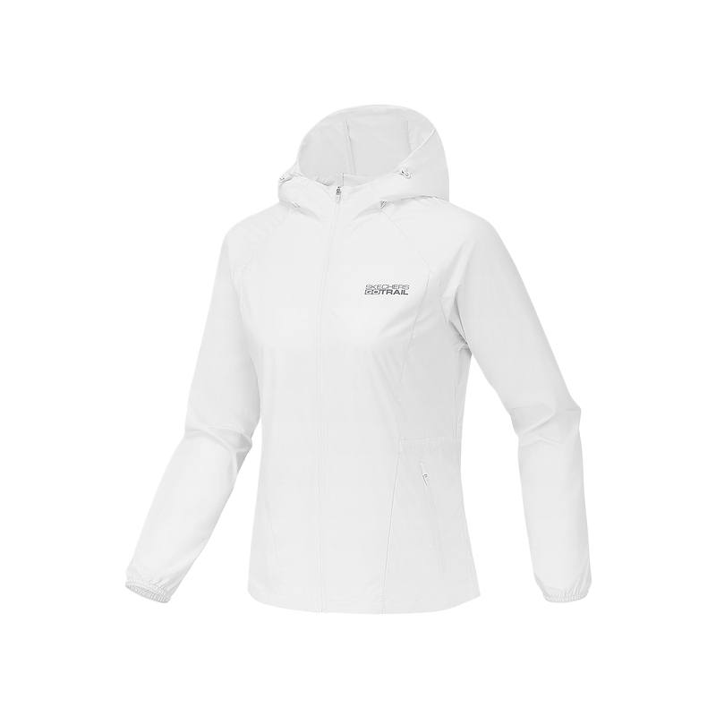 Skechers Jackets Women's Bright White/0019 Hooded Non Detachable Moderate Other