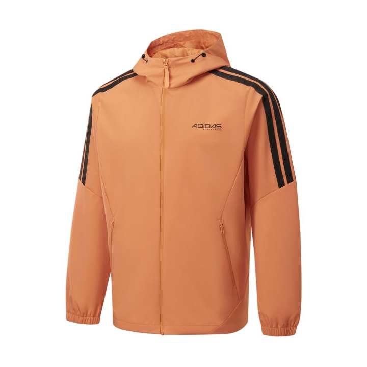 Adidas Adidas Jackets Men's Orange Hooded Non Detachable Moderate Other