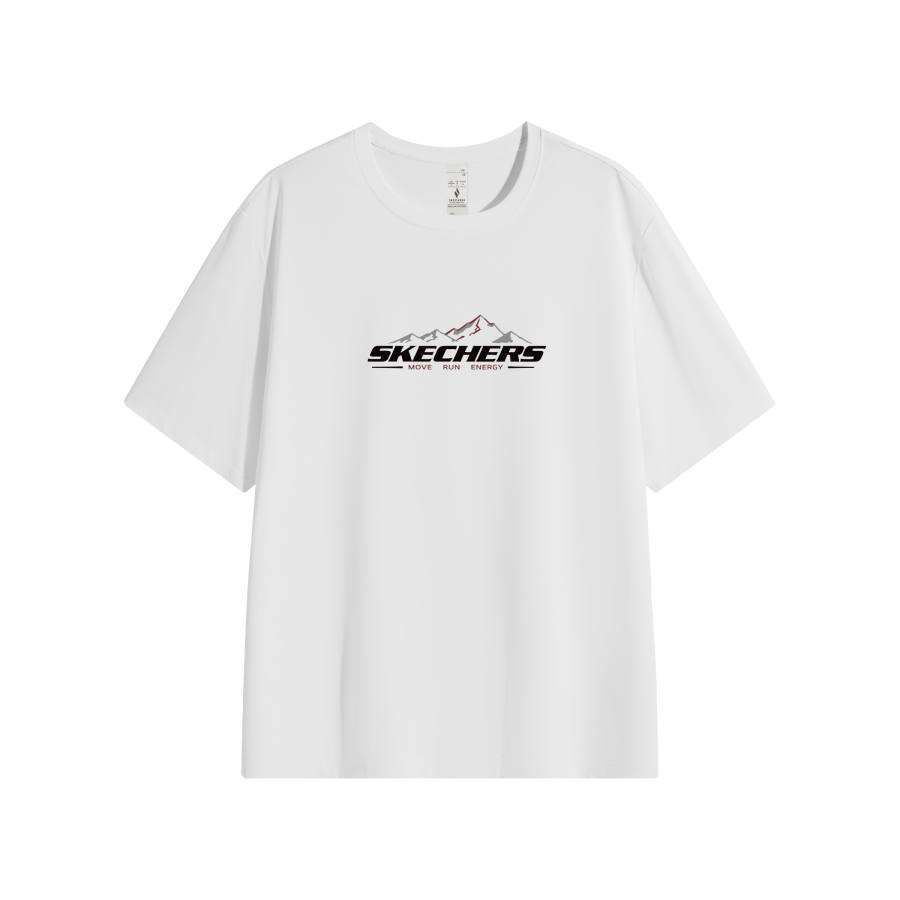 Skechers T Shirts Unisex Crew Neck Moderate Straight Fit