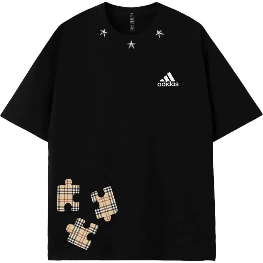 Adidas Adidas MUST HAVES T Shirts Unisex Black Brown Crew Neck Moderate Straight Fit
