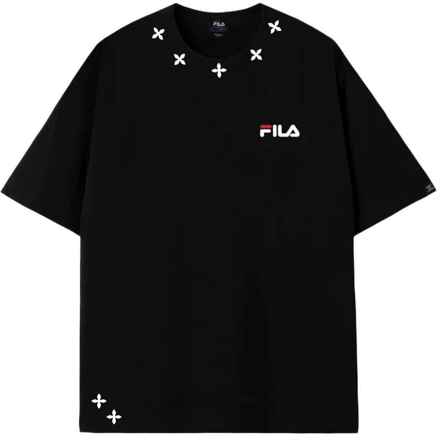 FILA T Shirts Unisex Black Crew Neck