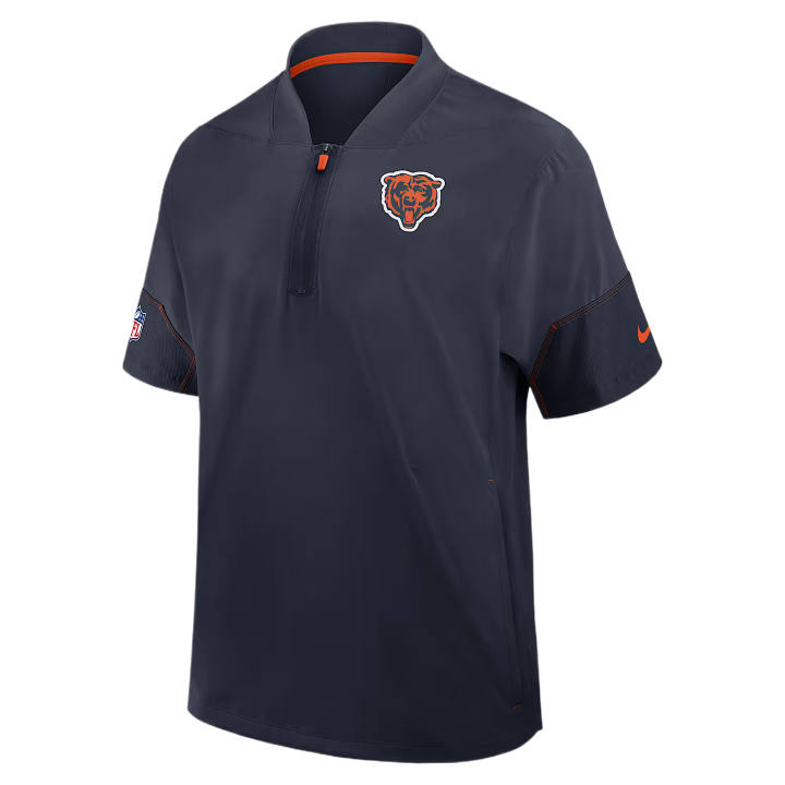 Nike Nike Jackets Men's Marine Blue/University Orange Baseball Collar Moderate Straight Fit