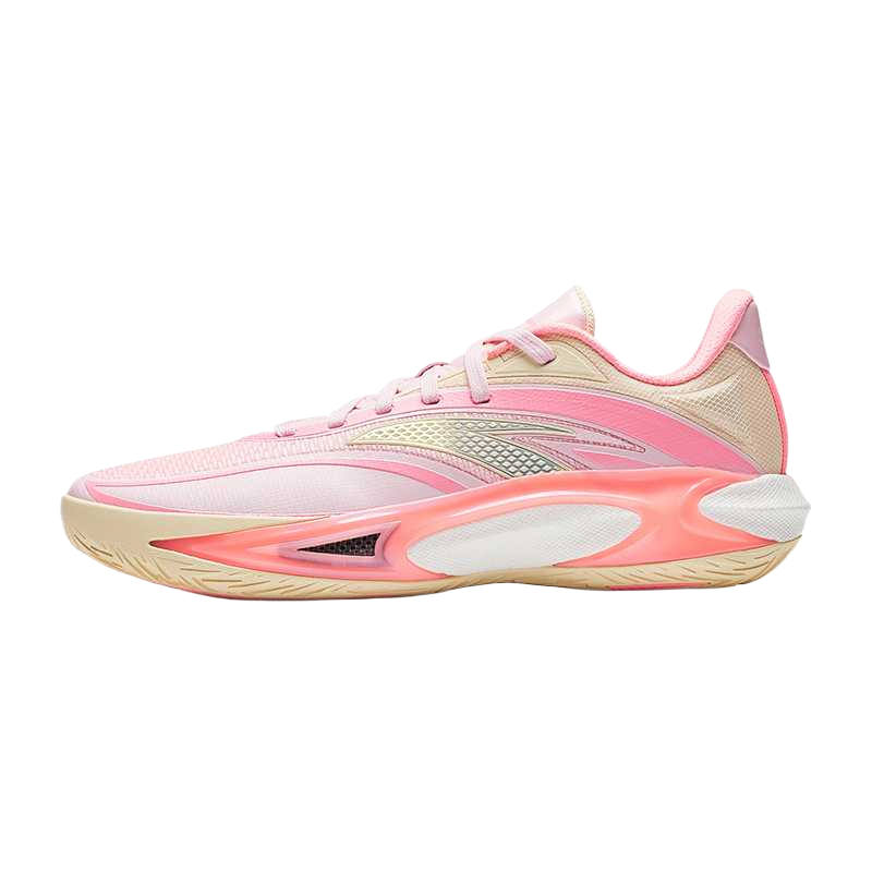 ANTA Fengmang 3 Basketball Shoes Men's Low Top Pastel Pink/Fluorescent Cold Peach Pink/Bright Orange