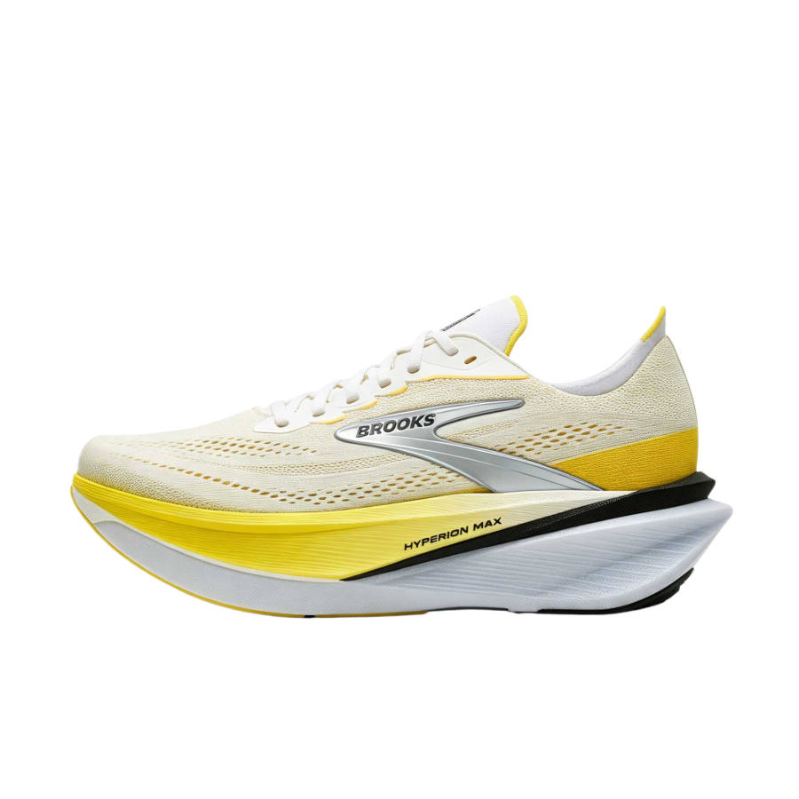 Brooks Running Shoes Women's Low Top White/Cyber Yellow/Black
