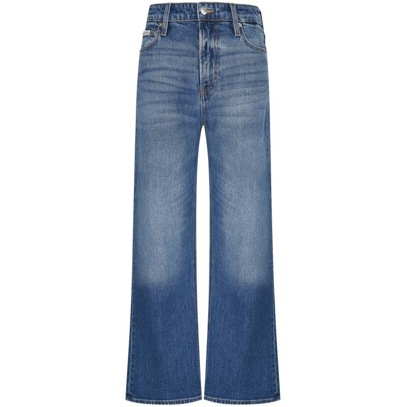 Calvin Klein Jeans Women's N0P Denim Blue Moderate Wide Leg Pants