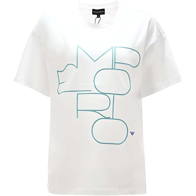 EMPORIO ARMANI Regular Sleeve T Shirt Women's White