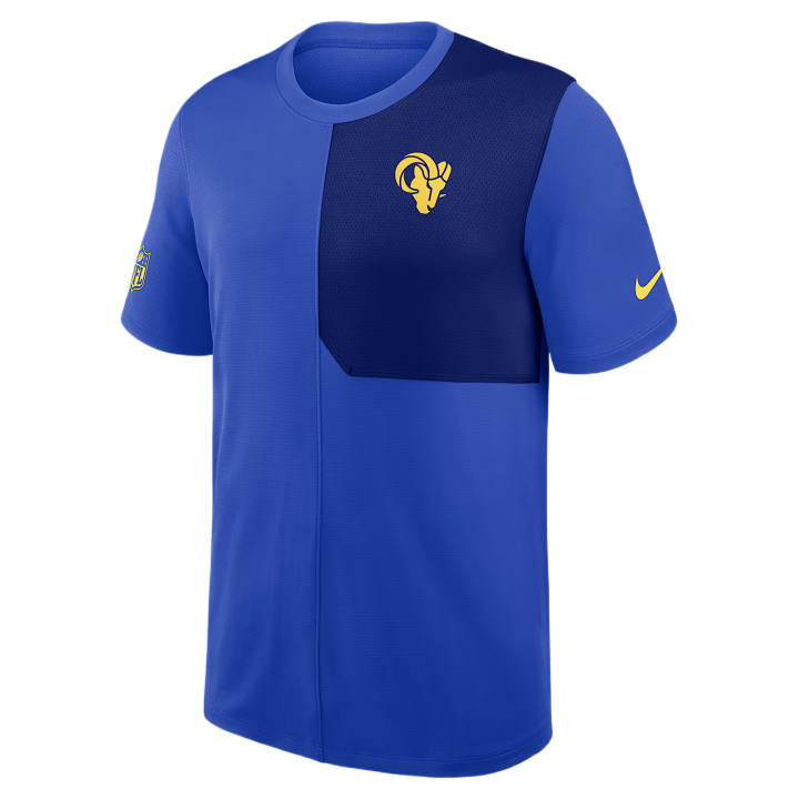 Nike Nike Dri Fit T Shirts Men's Blue Crew Neck Moderate