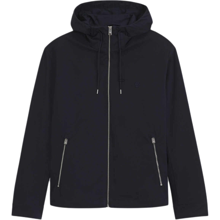 HUGO BOSS Jackets Men's Dark Blue Hooded Non Detachable Moderate Other