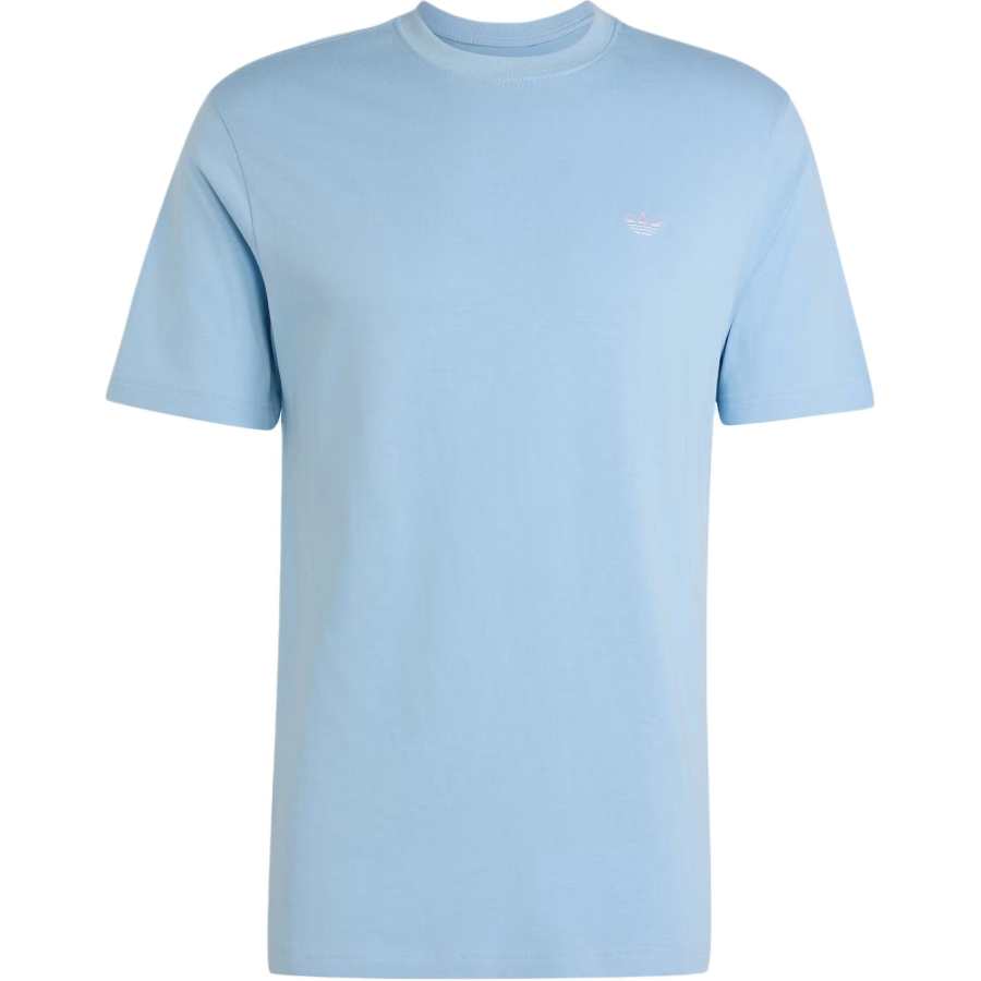 Adidas Originals Trefoil Essentials T Shirts Men's Sky Crew Neck Moderate