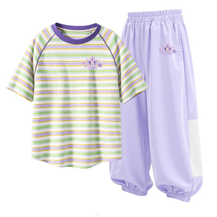 Disney Kids Casual Sportswear Crew Neck Thin Stretch Breathable
