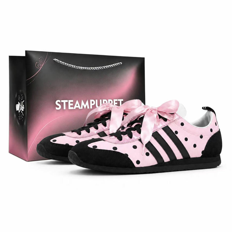 Adidas Adidas VS JOG 2.0 German Army Trainers Unisex Low Top Black/Pink