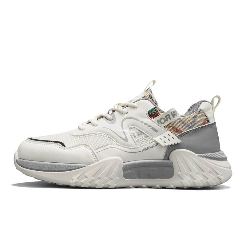 WARRIOR WARRIOR Casual Shoes Men's Low Top Beige/Gray