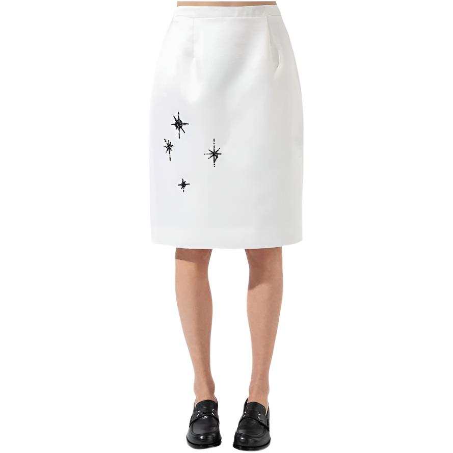 WE11DONE Casual Long Skirt Women's White