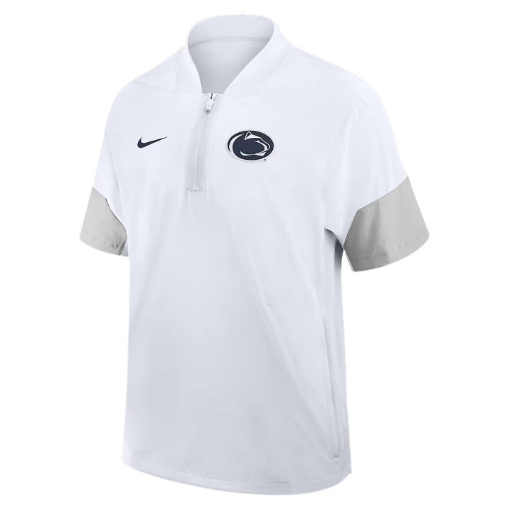 Nike Nike Jackets Men's White Baseball Collar Moderate Straight Fit