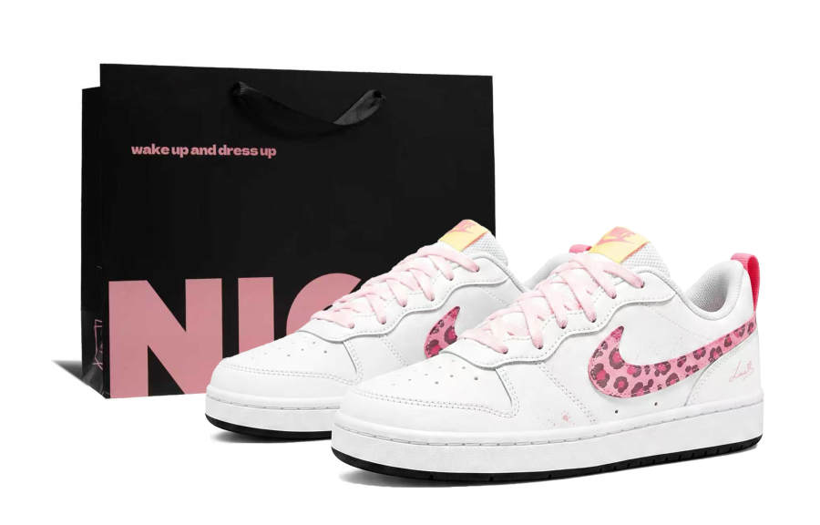 Nike Nike Court Borough 2 Skateboard Shoes Women's Low Top White, Pink