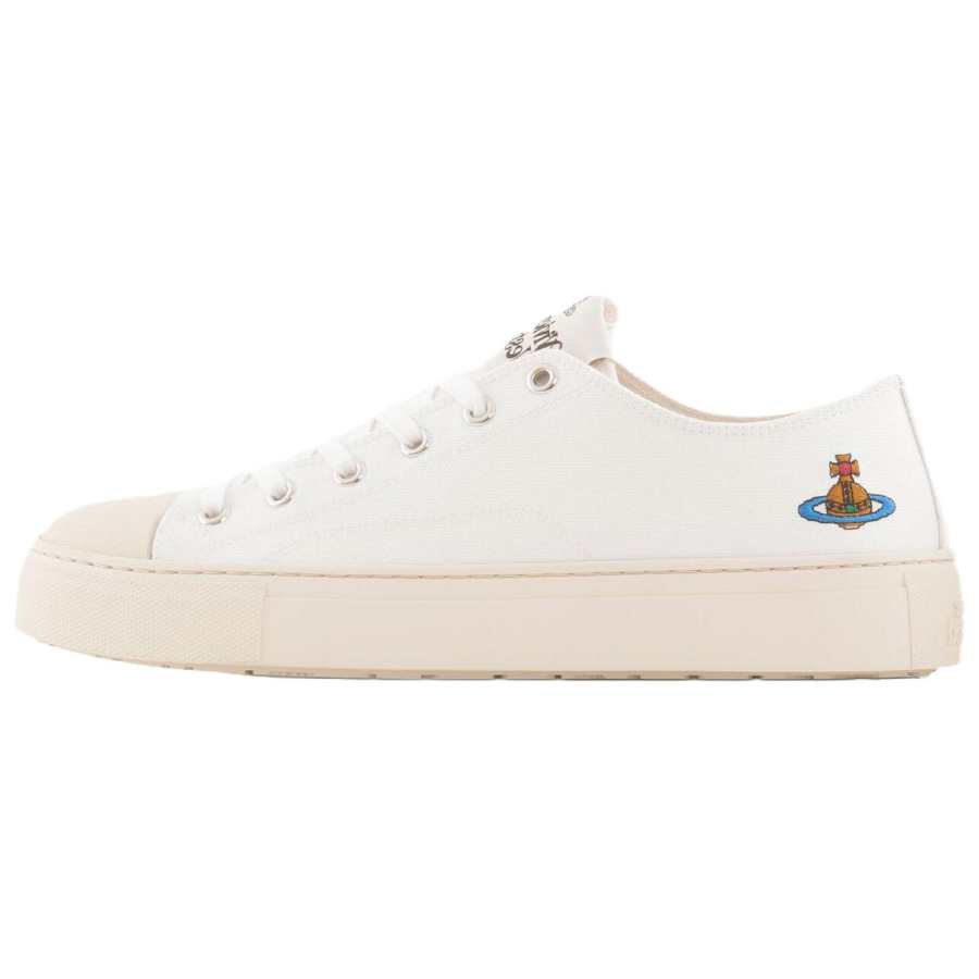 Vivienne Westwood Canvas Shoes Women's Low Top White