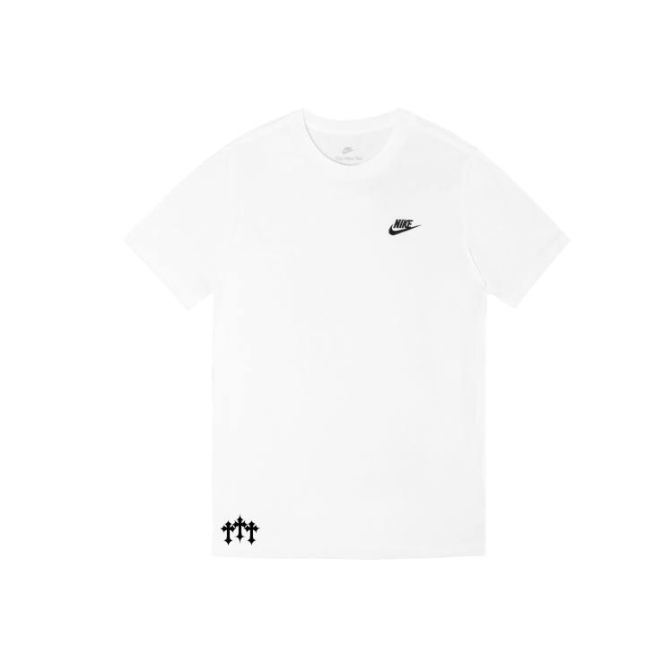 Nike Nike Sportswear T Shirts Men's White Crew Neck Moderate Straight Fit