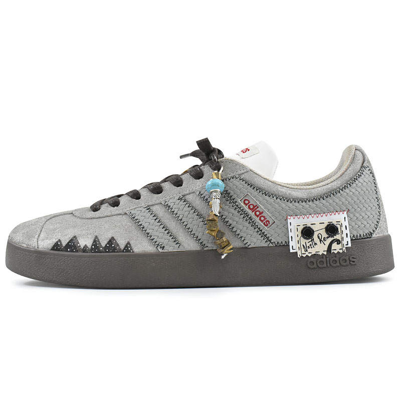 Adidas Adidas VL COURT 2.0 Skateboard Shoes Unisex Low Top Gray