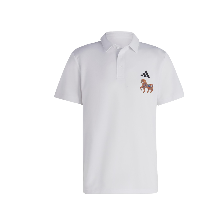 Adidas Adidas Tennis Polo Shirts Unisex White Moderate