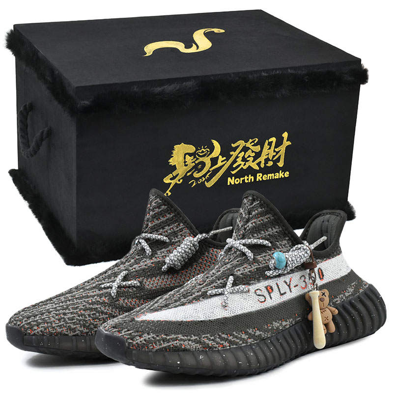 Adidas Originals Yeezy Boost 350 V2 Casual Shoes Unisex Low Top Black, White