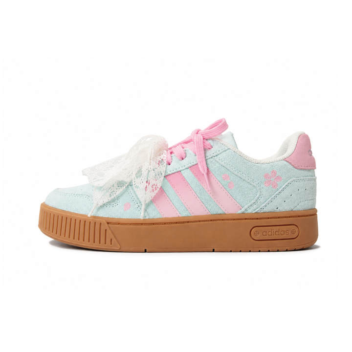 Adidas Adidas D PAD CLASSIC Skateboard Shoes Unisex Low Top Blue/Pink